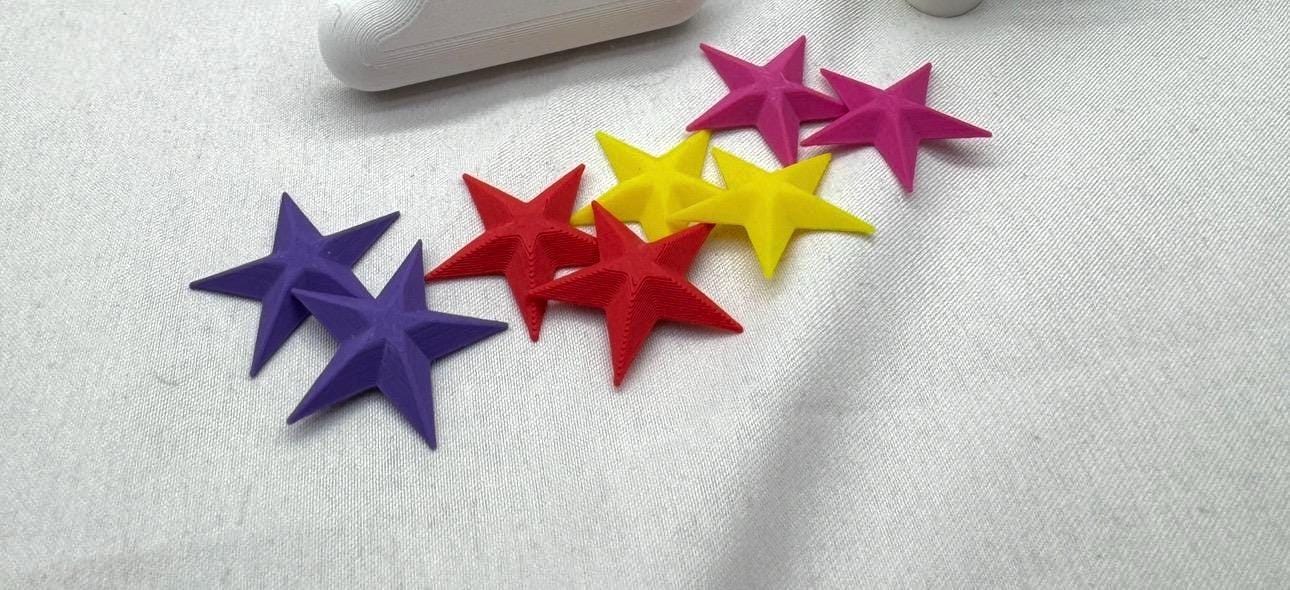 Jumping Spider Enclosure Stars: Colorful Terrarium Decor, 8-Piece Set