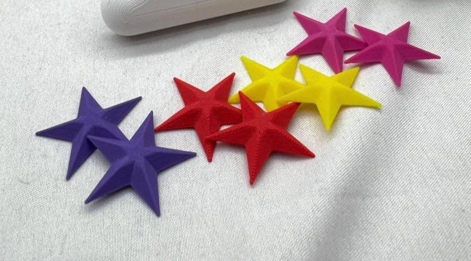 Jumping Spider Enclosure Stars: Colorful Terrarium Decor, 8-Piece Set