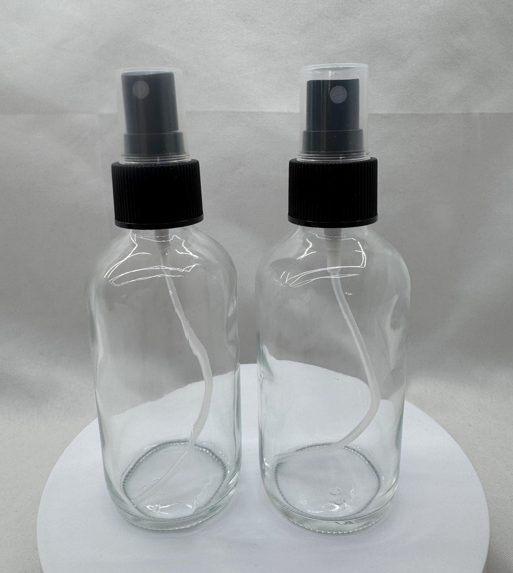 4 oz Glass Fine Mist Spray Bottle: Mister