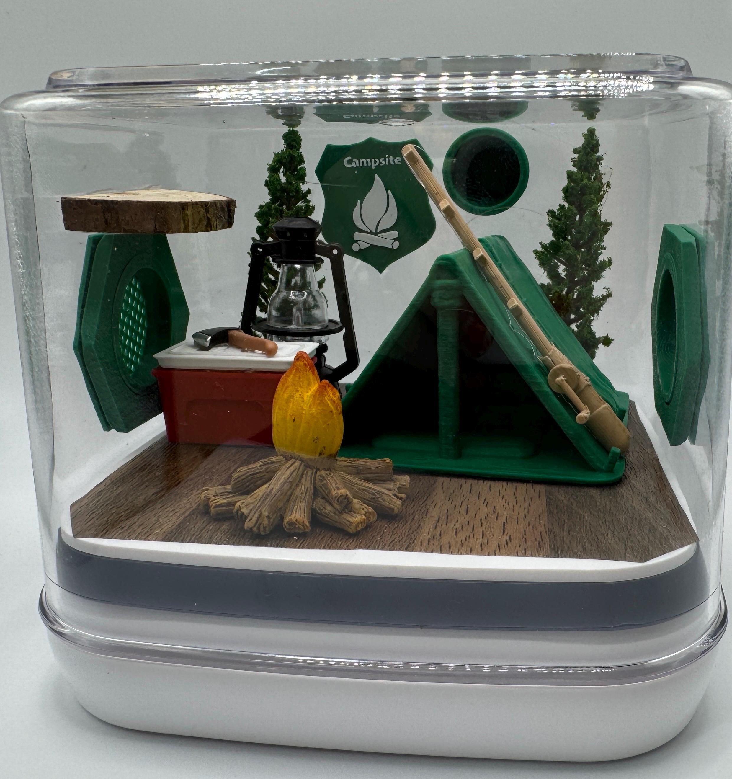 Accessory Pack for Camping Themed Accessories for Jumping Spider Enclosure - Nature-Inspired Terrarium Decor