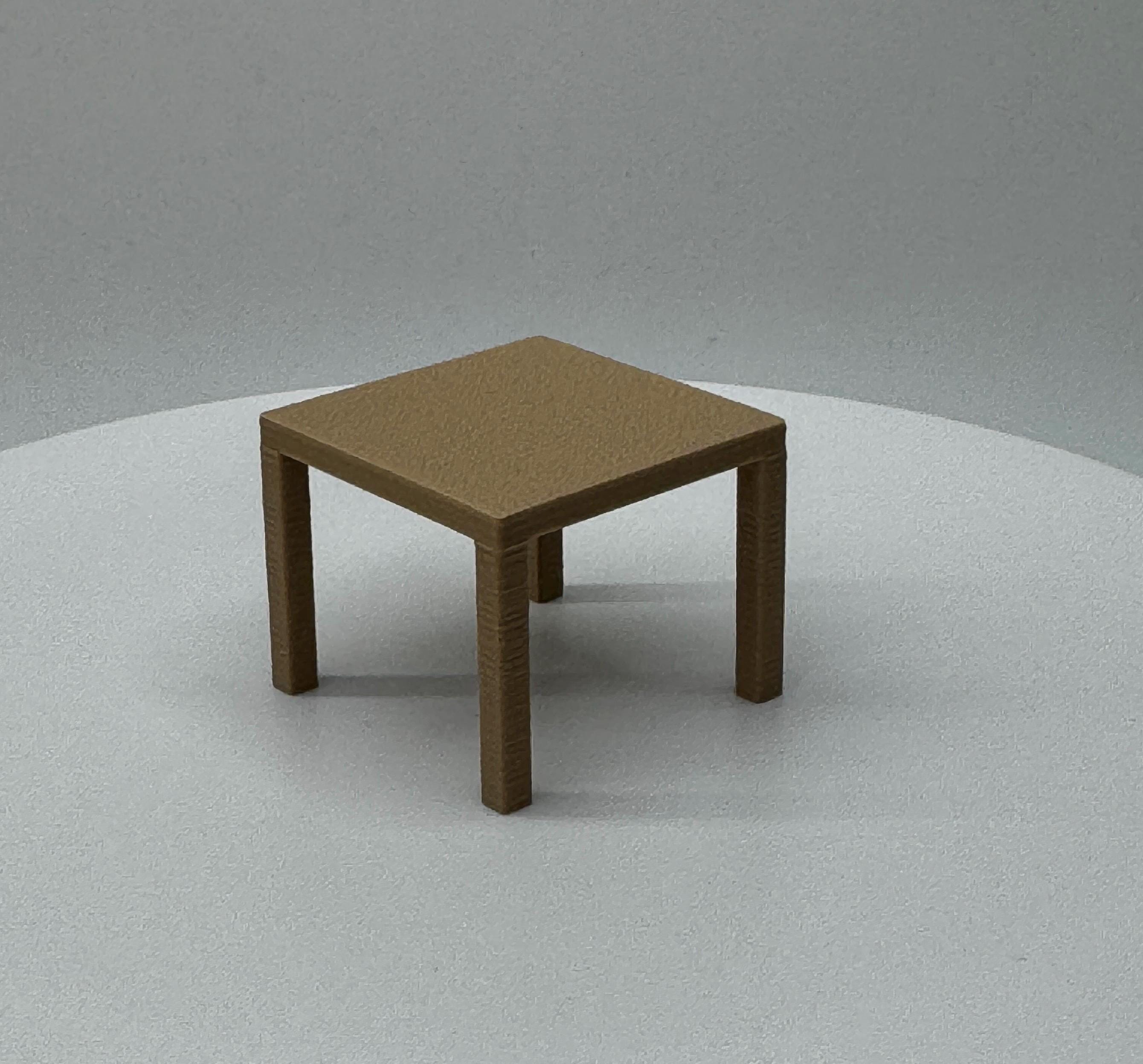 Square Side Table for jumping spider enclosure