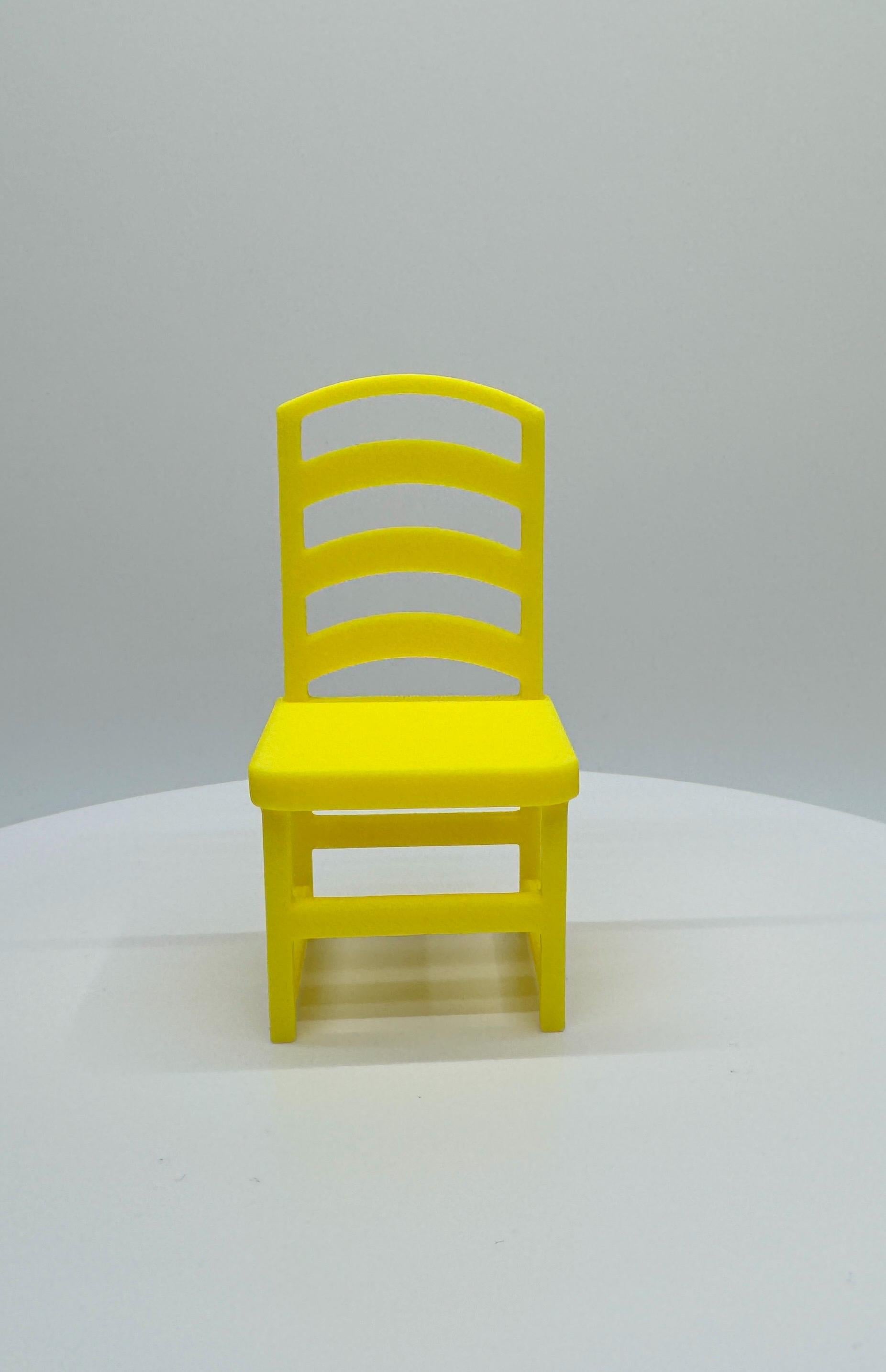 Miniature chair for jumping spider enclosure