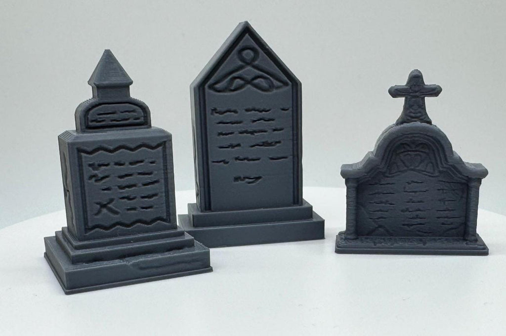 Set of 3 Gravestones for jumping spider enclosure