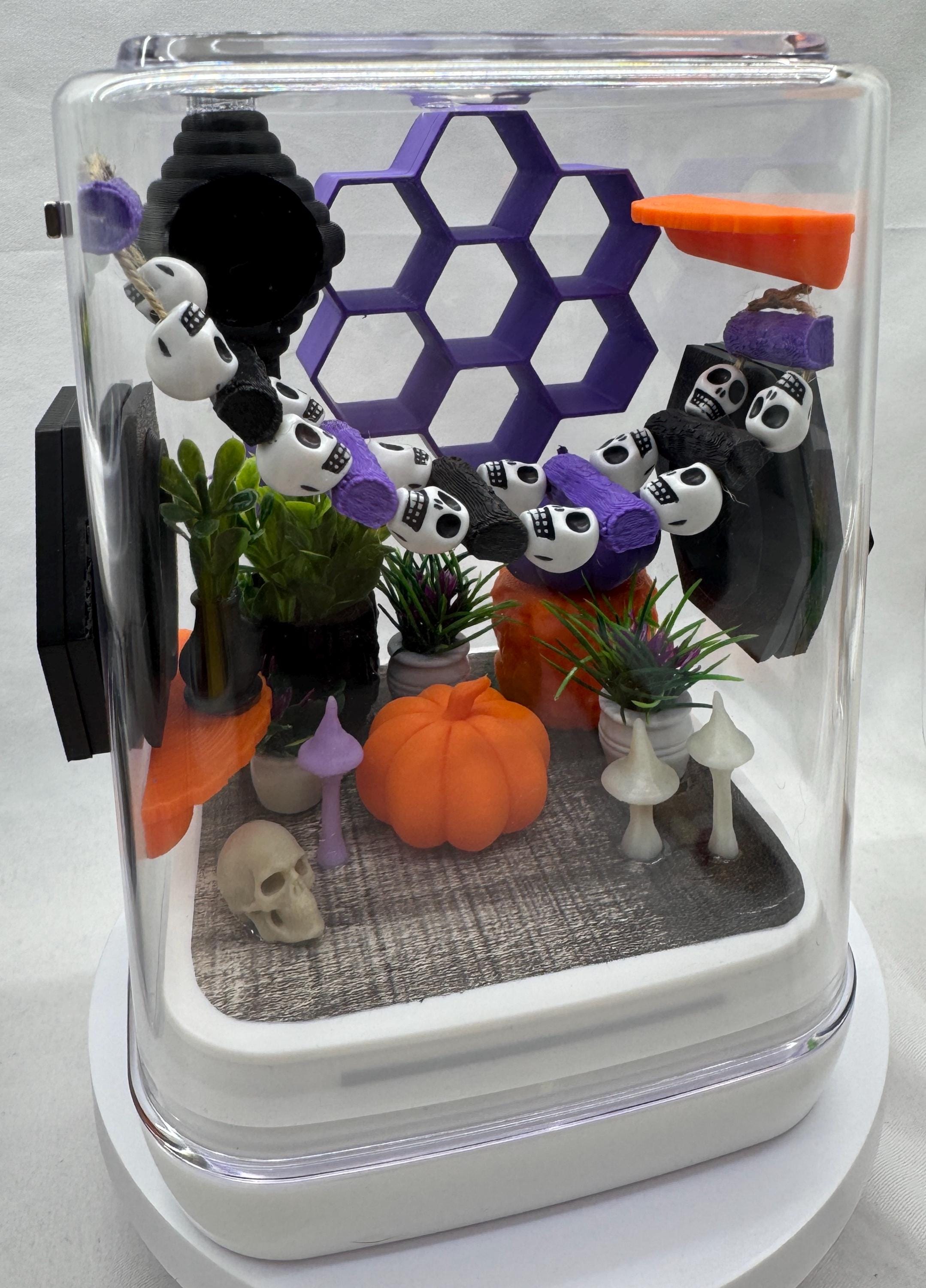 Gothic themed Enclosure for Arachnid Pets - Safe, Custom Terrarium & Home - Decor-Adorable Jumping Spider Habitat