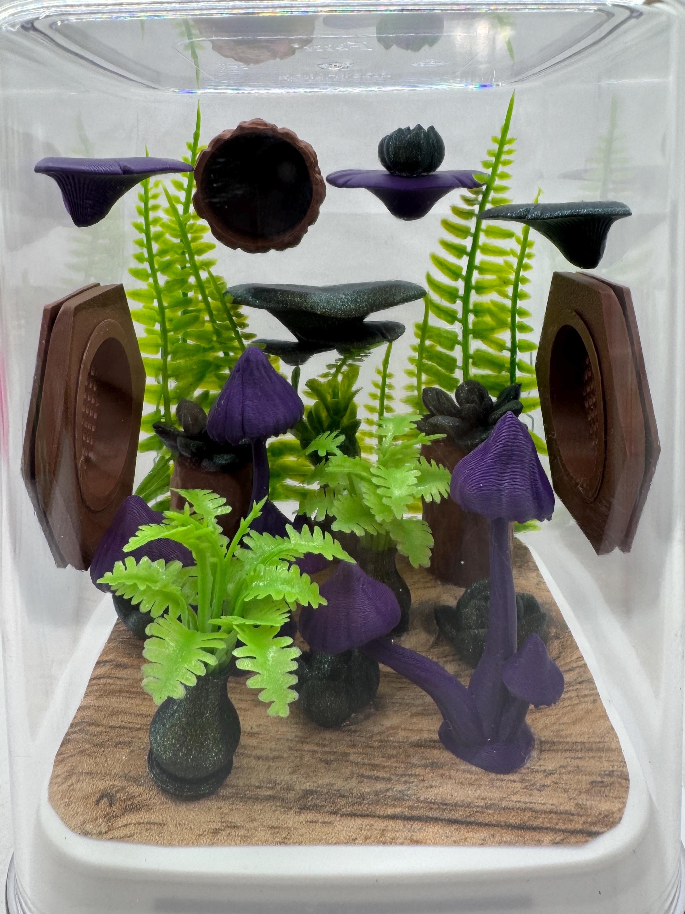 Rainforest-Themed Jumping Spider Enclosure, Decorated Pet House, Habitat, Custom Spider Hide, Terrarium Accessories