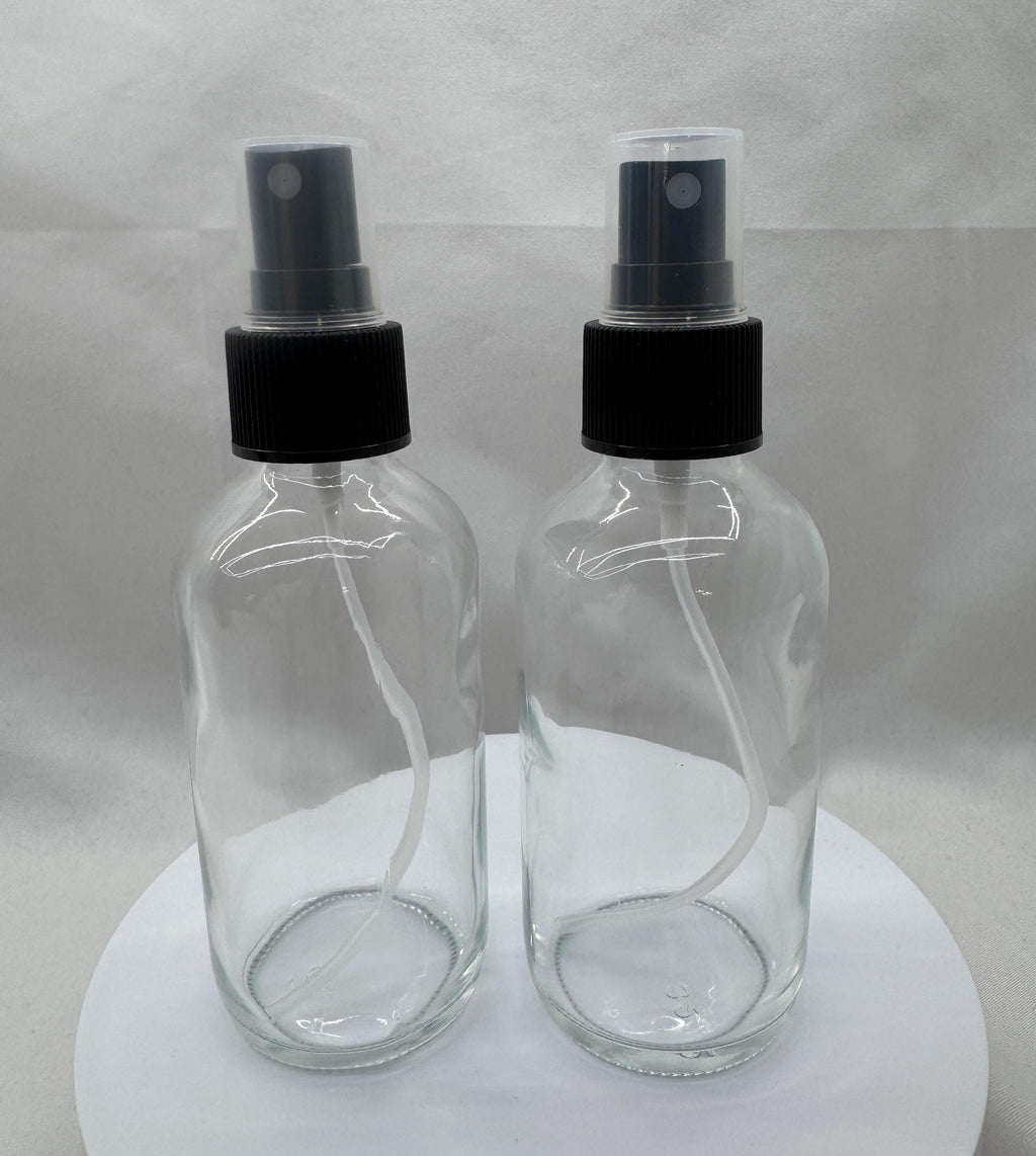 4 oz Glass Fine Mist Spray Bottle: Mister