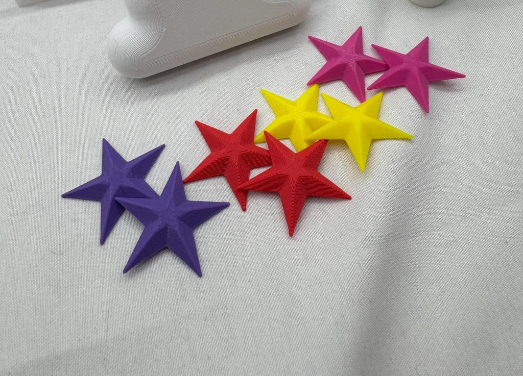 Jumping Spider Enclosure Stars: Colorful Terrarium Decor, 8-Piece Set