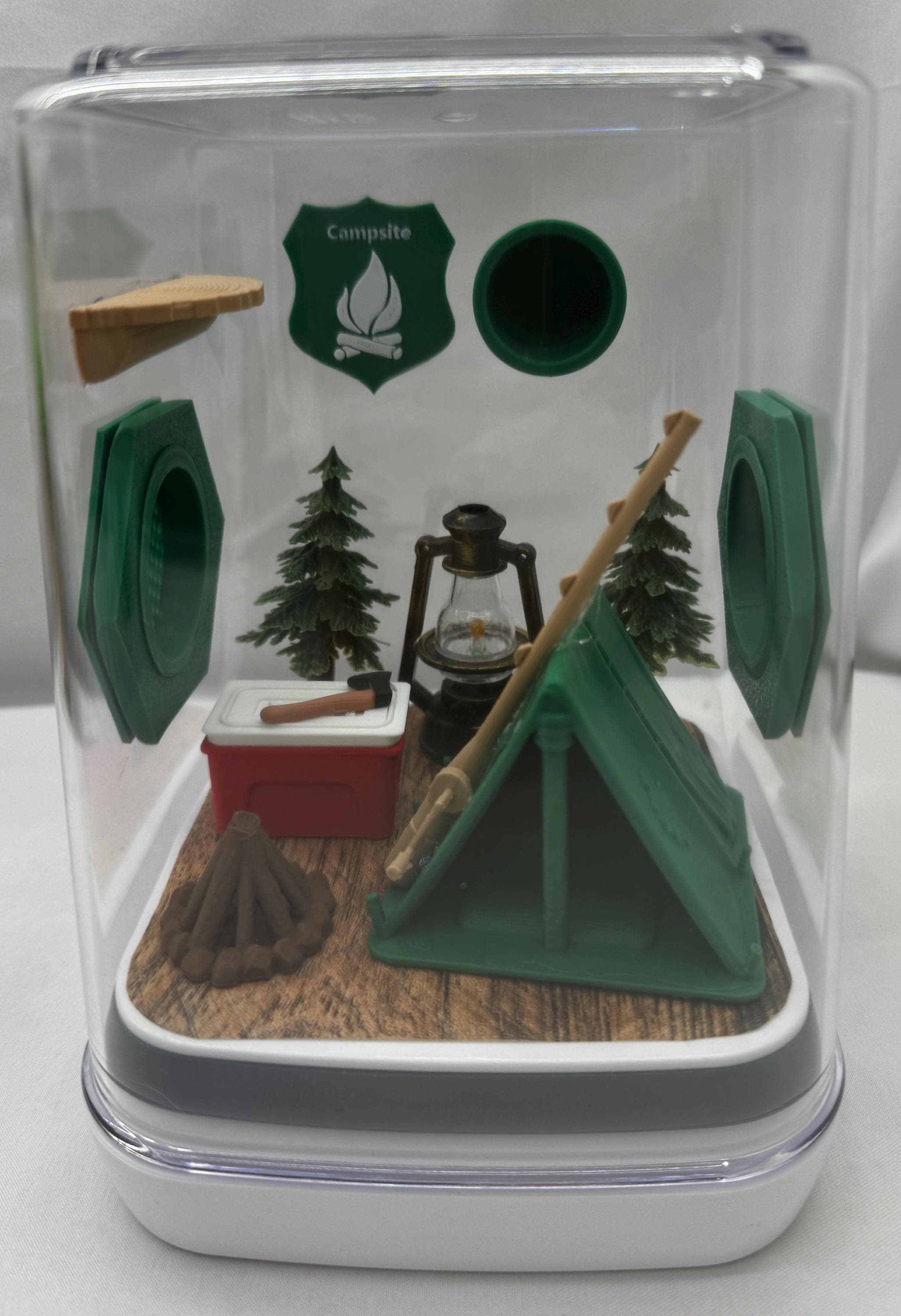 Accessory Pack for Camping Themed Accessories for Jumping Spider Enclosure - Nature-Inspired Terrarium Decor