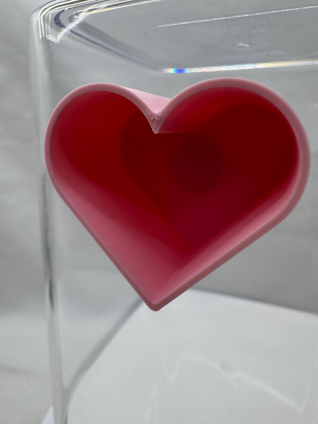 Heart hide for jumping spiders, 3D printed terrarium decor, handmade cute spider enclosure accessory, custom sizing available, magnetic.