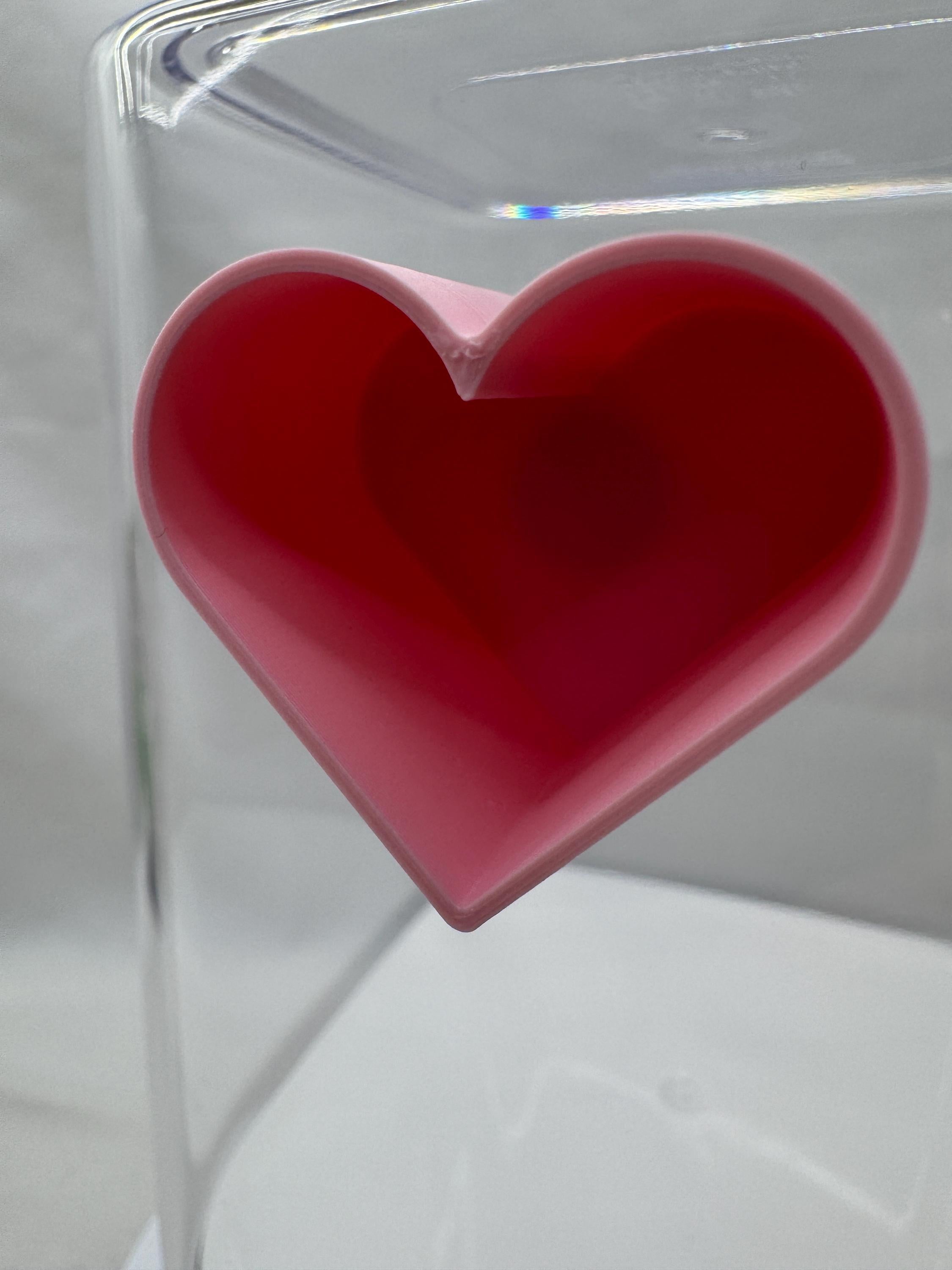 Heart hide for jumping spiders, 3D printed terrarium decor, handmade cute spider enclosure accessory, custom sizing available, magnetic.