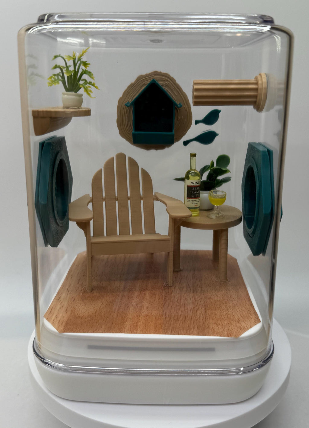 Accessory Pack for Bird watching jumping spider enclosure, terrarium, acrylic, accessories
