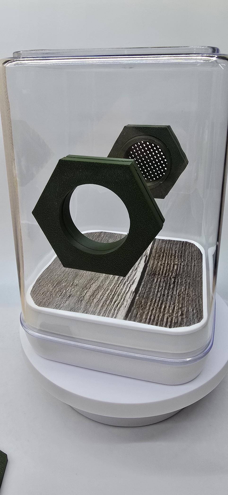 Magnetic Vent/Feed Port Set: 3D Printed Jumping Spider Enclosure