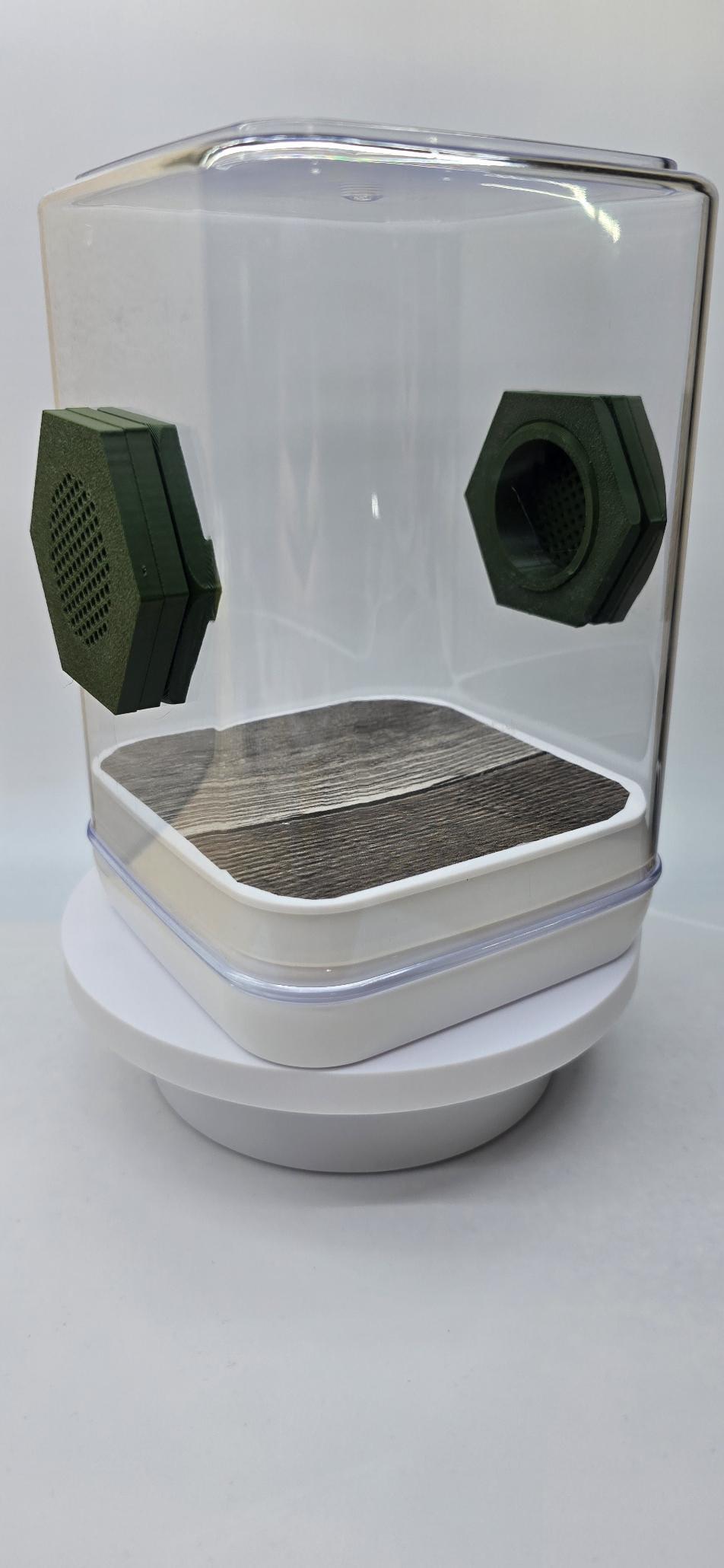 Magnetic Vent/Feed Port Set: 3D Printed Jumping Spider Enclosure