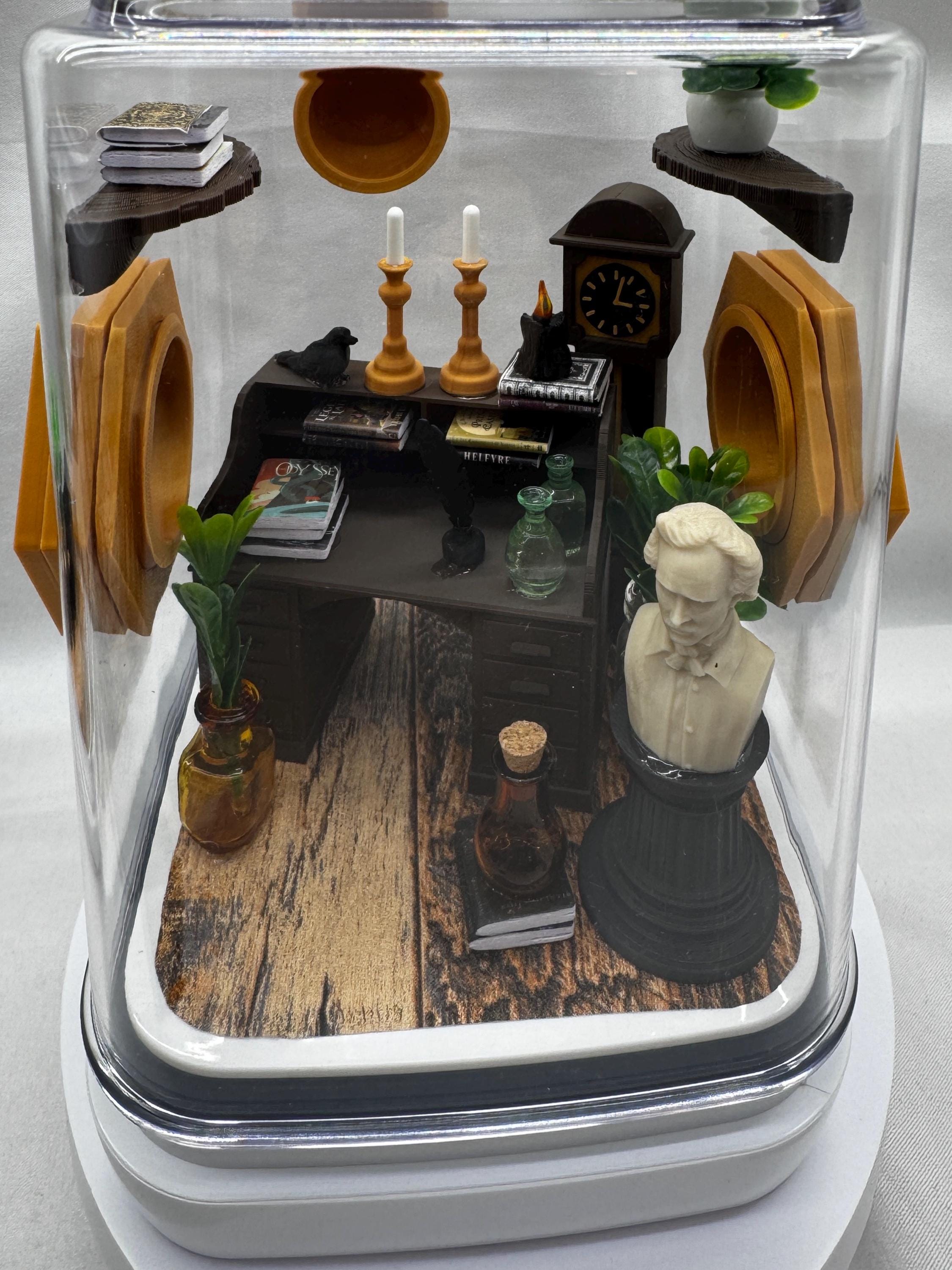 Edgar Allan Poe Jumping Spider Enclosure Accessories