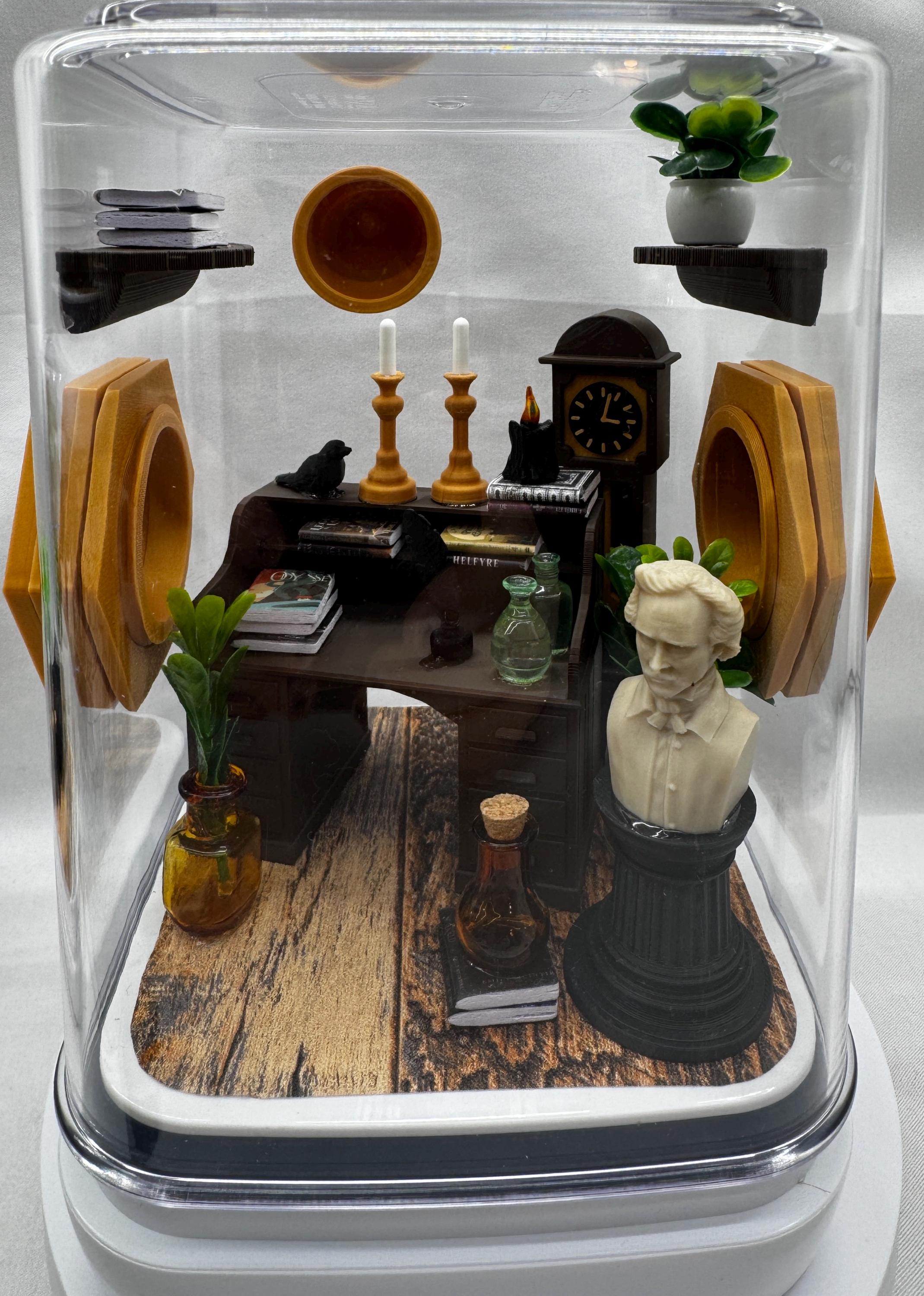 Edgar Allan Poe Jumping Spider Enclosure Accessories