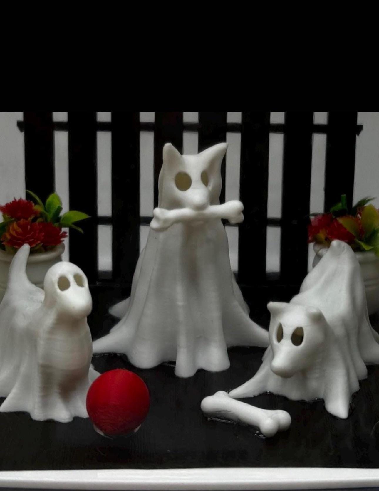 Jumping Spider Enclosure Decor - 3D Printed Ghost Dogs - Customizable