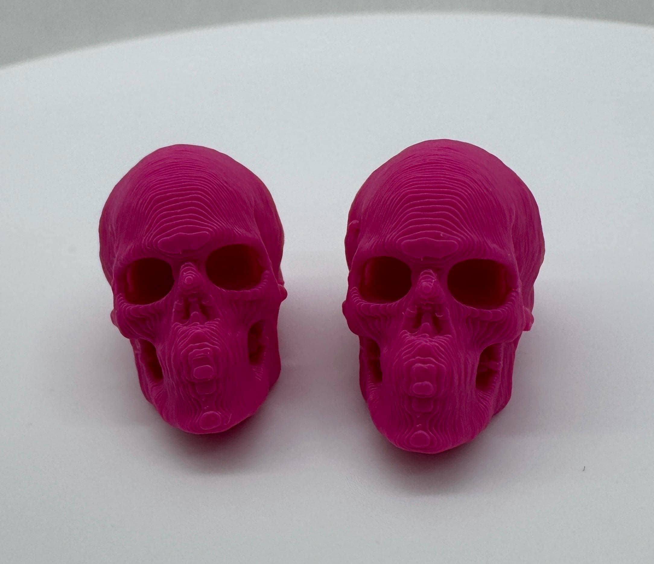 3D Printed Spider Skulls: Spooky Enclosure Decor, Set of 2