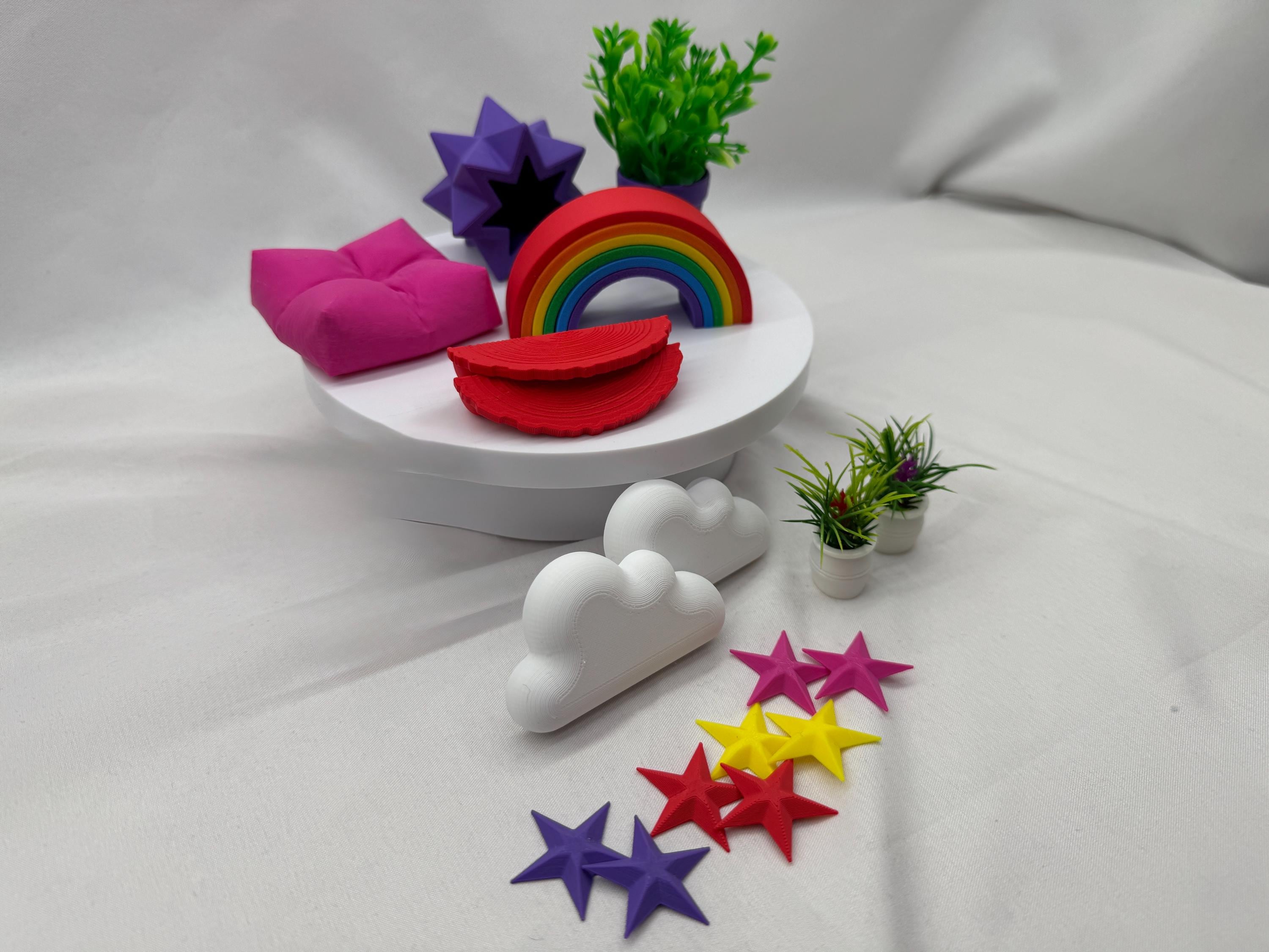 Rainbow Jumping Spider Enclosure Decor: Pride Accessories