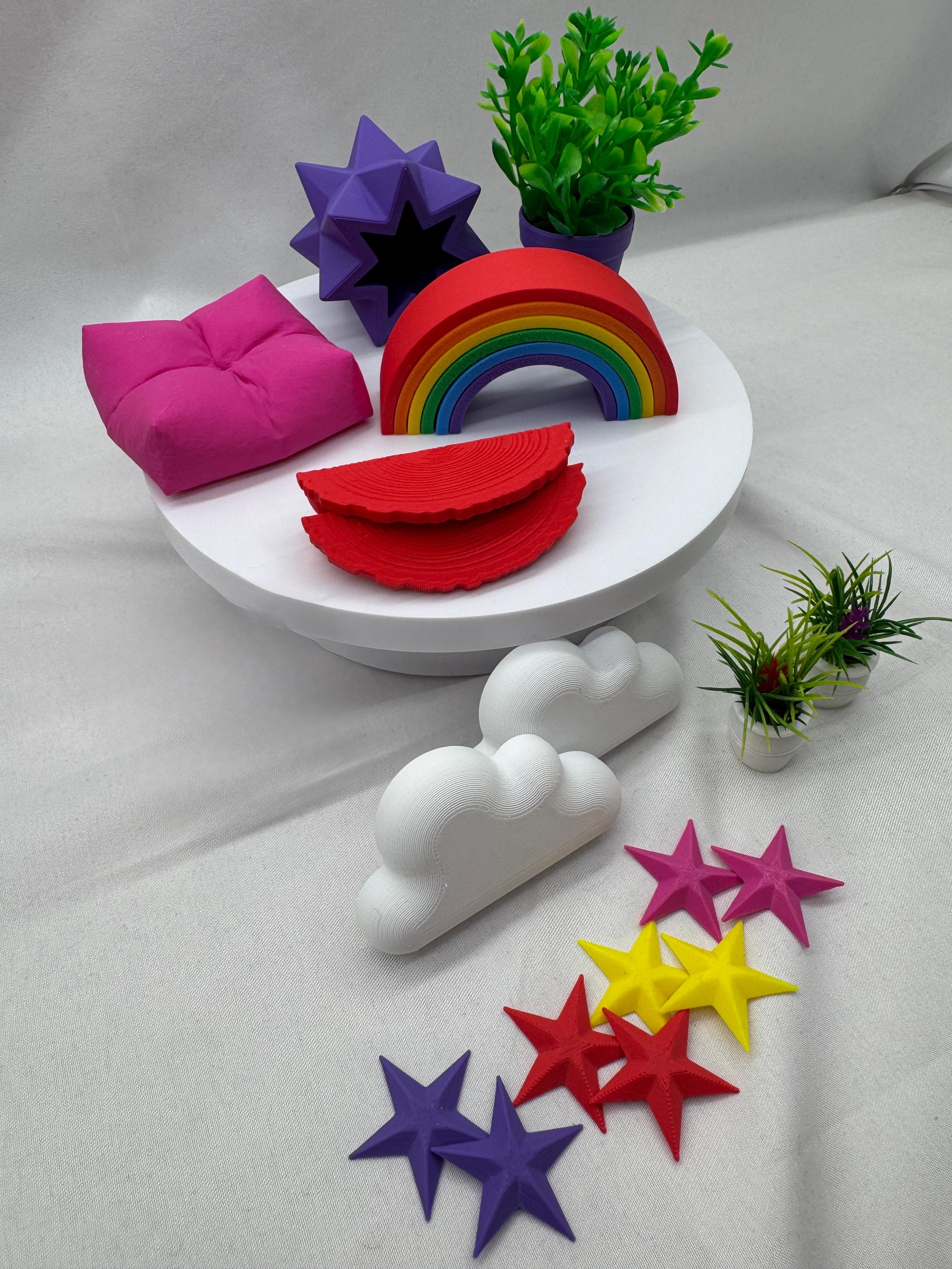 Rainbow Jumping Spider Enclosure Decor: Pride Accessories