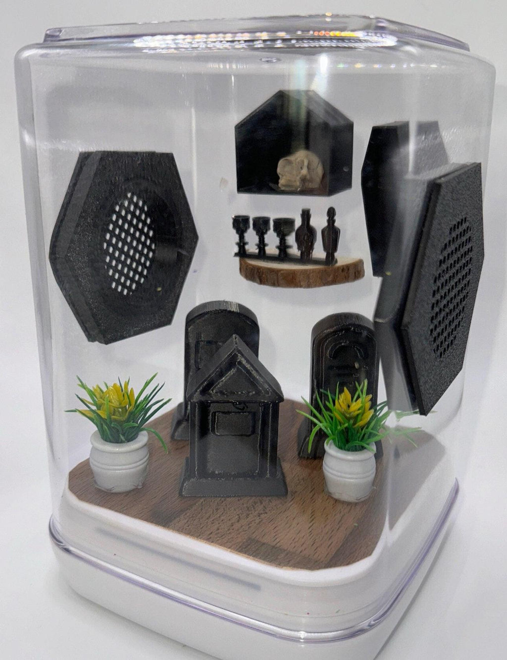 Accessory Pack for Jumping Spiders -  Terrarium Decor Set -  Spider Habitat Supplies - Graveyard