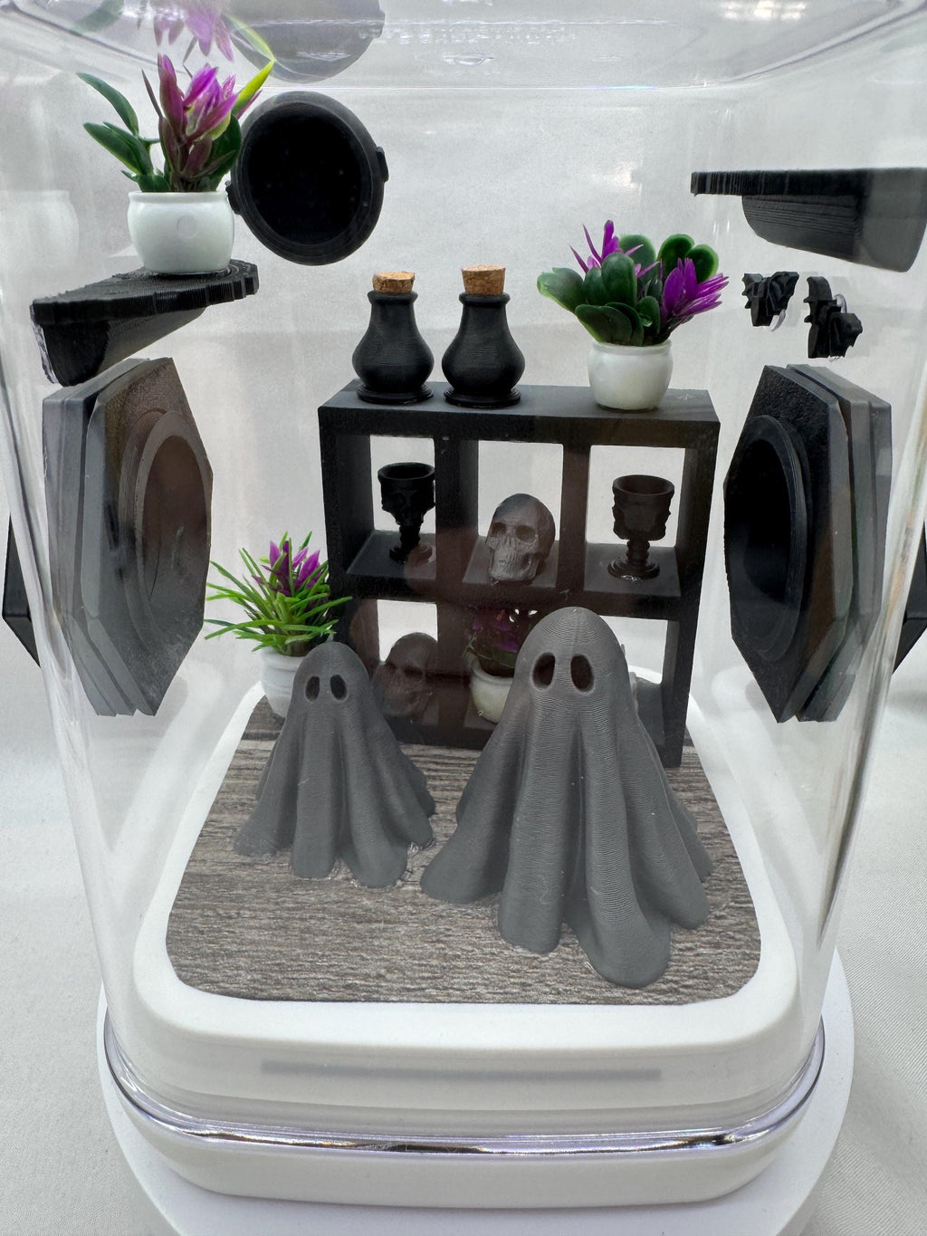 Jumping Spider Enclosure, Haunted Ghost Mansion, Spooky Decor, Acrylic, 3D Printed