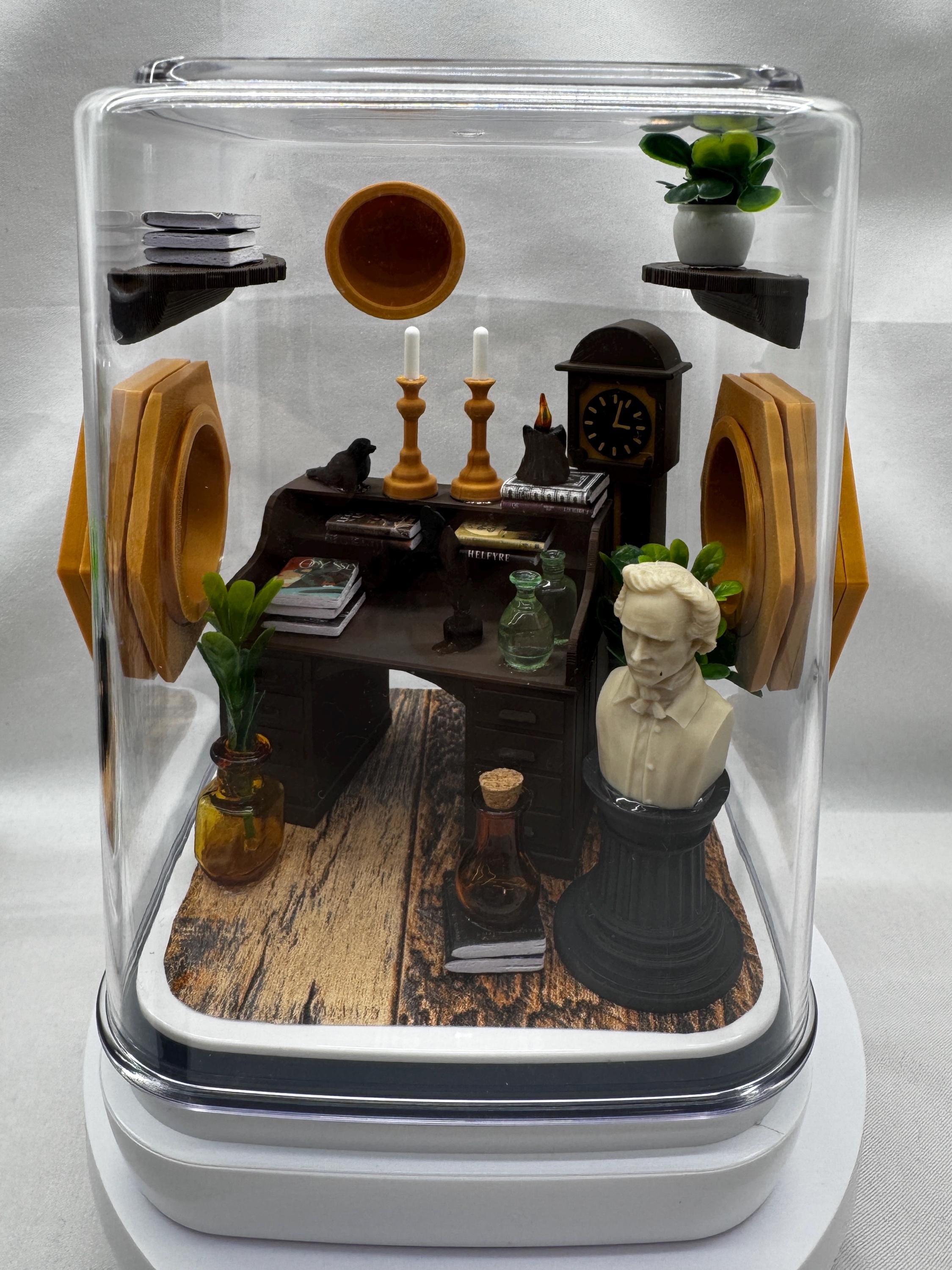 Edgar Allan Poe Jumping Spider Enclosure Accessories