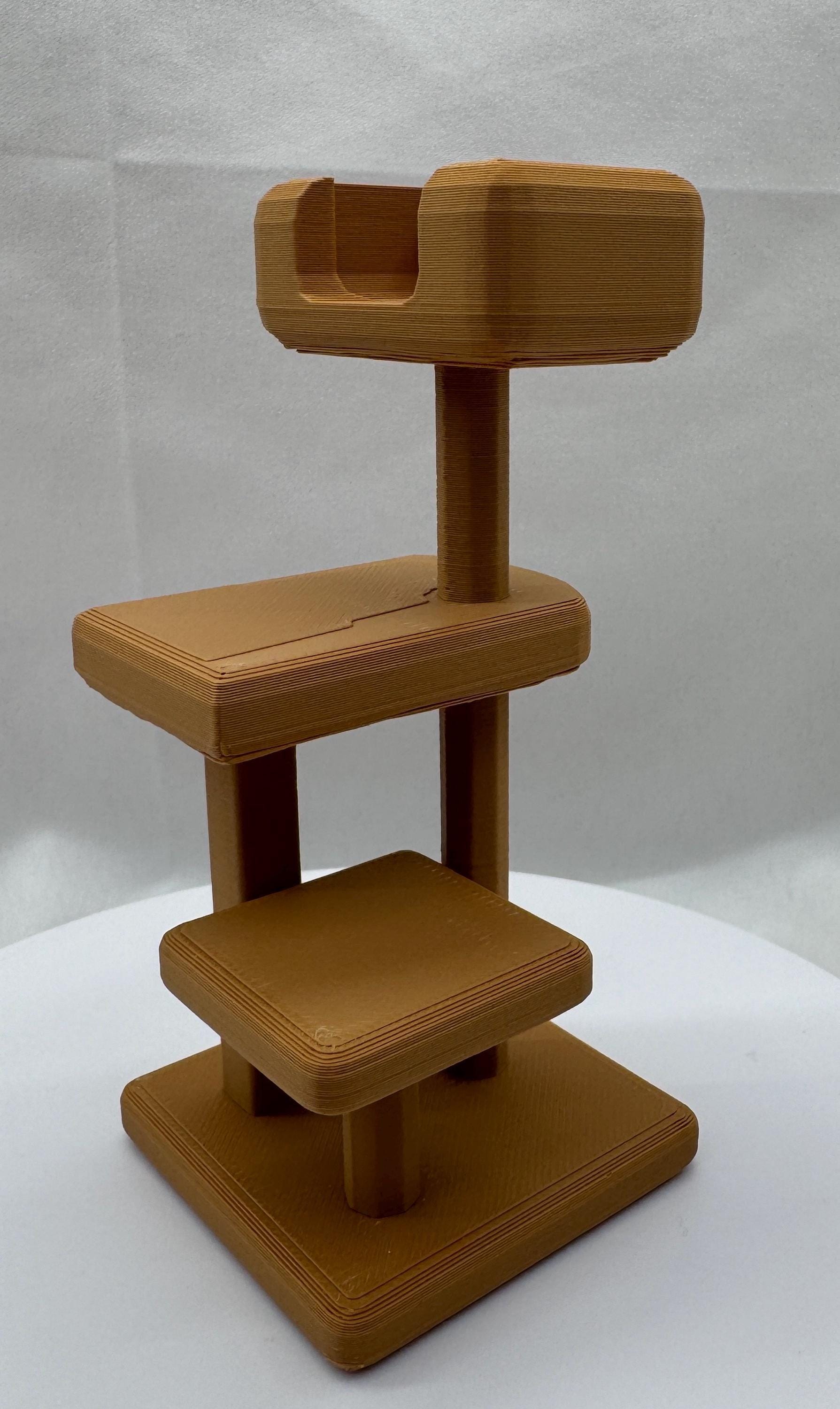 Jumping Spider Cat Tower & Hide | Customizable Enclosure Decor for Arboreal Spiders